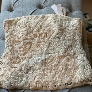 Women’s lace tube top with straps size 10/12 From White House black market.